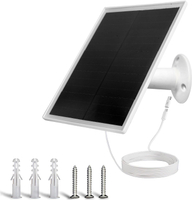 Solar Panel Charger Solar Panel for Security Camera6W USB Solar Panel with Micro USB & USB-C Port IP