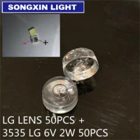 100piece/lot FOR repair LG TV LED lens DRT 3.0 32inch 42inch 47inch 55inch Lamp cover =50PCS +LED LG 3535 6V 50PCS