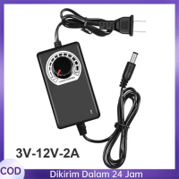 3V-12V 2A Adjustable Power Adaptor Dimmer Switching Power Supply Adjustable Adaptor Dimmer DC