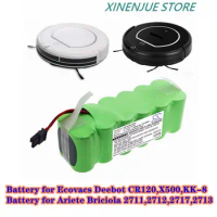 Robot Vacuum Cleaner Battery 2000mAh LP43SC2000P for Ecovacs Deebot CR120,X500,KK-8,Ariete Briciola 2711,2712,2717,2713