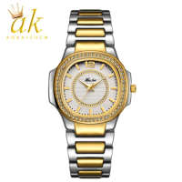 Aokaishen Watches Women Fashion Watch 2023 Geneva Designer Ladies Watch Luxury Brand Quartz Gold Wrist Watch Gifts For Woman