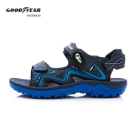 【GOODYEAR 固特異】光速-磁扣運動涼鞋/男鞋 可調絆帶 藍(GAMS53756)