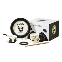 熊貓餐具禮盒套裝組 環保餐具 瓷碗 馬克杯 盤子 味碟 湯匙 筷子 六件套裝 創意餐具組合