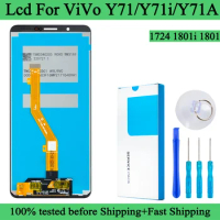 1724 1801i 1801 100% Test Premium Lcd For VIVO Y71 Y71i Display Touch Screen Digitizer Panel Assembly For Y71A SCREEN WITH FRAME