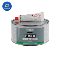 สีโป๊วไฟเบอร์ HB BODY F250 (750G) + แถมน้ำยาสีโป๊ว คุณภาพสูงสำหรับซ่อมสีรถยนต์ (F250) คําแนะนําการขา
