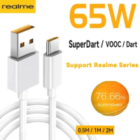65W USB-C SuperDart Cable 6.5A SUPERVOOC Fast Charger Type-C Cable for Oppo Realme GT Neo3 GT2 GT2 Pro Q5 Pro 8 9 Pro+ 65W