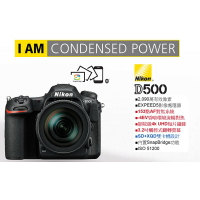 【eYe攝影】免運分期 Nikon D500 單機身 BODY 公司貨 DX旗艦新霸主 4K 翻轉螢幕 WIFI 國旅卡