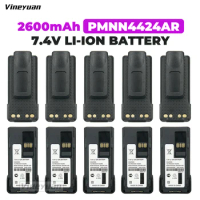 10PCS 7.4V 2600mAh PMNN4424AR Replacement Li-ion Battery for Motorola APX 4000 APX 3000 APX 1000 APX 2000 Two Way Radio Battery