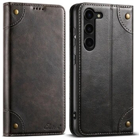 Classic Wallet Flip Genuine Leather Case For Samsung Galaxy S24 S23 Fe S22 Plus Ultra Magnetic Book Flip Phone Cover Bag Cases