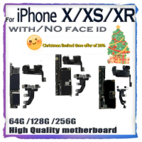 Original For iPhone X XS MAX XR Motherboard With Full Chip Main Logic Board Clean iCloud 64GB 128GB 256GB Unlocked Mainboard