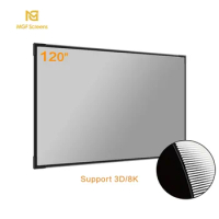 MGF 120 inch price of alr wall ultra short throw projection screen fixed frame projector screen