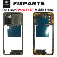 New For Xiaomi Poco X3 GT Middle Frame Front Housing Bezel 21061110AG Replacement For Poco X3GT Middle Frame