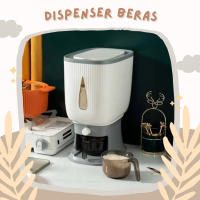 Dispenser Beras New Modern Tempat Wadah Penyimpanan Beras