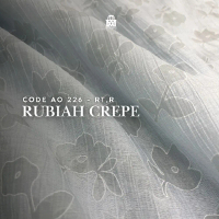 Maison Textile Rubiah Crepe Code 226 - RT,R Kain Premium Motif Bordir Elegan Lebar 1,5 Meter Bahan K
