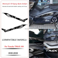 For Yamaha TMAX 560 2020-2022 3D Epoxy Resin Sticker Waterproof Scratch Resistant Motorcycle Boomerang Side Protection Sticker