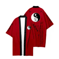 Anime Cosplay Revengers Cloak Black Red Tenjiku Uniform Kurokawa Izana Hanagaki Takemichi T-shirt Shorts Men Short-sleeve