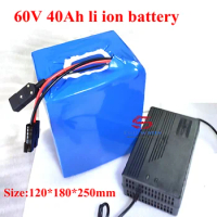 lithium battery 60v 40ah BMS 3500w 3000w e-bike scooter bicycle + 5A charger