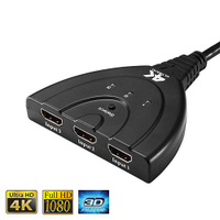 【現折$50 最高回饋3000點】 Digisun HDMI 4K2K三進一出切換器 v1.4 帶HDMI輸出線