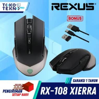 Rexus RX108 / RX-108 Xierra 108 Wireless Gaming Mouse Garansi Resmi Rexus - RX108
