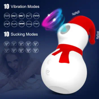 Sexual Toy Snowman Clitor Sucking Vibrators Nipple Clit Sucker Stimulator Vibration Suction Vibrador Sex Toys for Woman