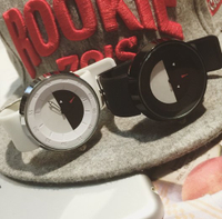【JP.美日韓】韓國 代購 寶貝球 表 兩色配對 情侶對錶 黑白拚錶 神奇寶貝 飾品 手飾 潮流小物