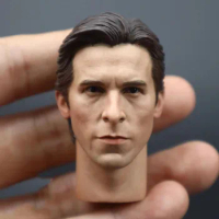 1/6 Scale Bale Head Asculpt with Neck for 12in Action Figure Toys Collections