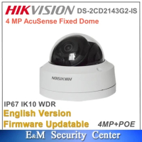 Original Hikvision DS-2CD2143G2-IS 4MP Audio I/O POE IR CCTV Network Dome Camera Security System