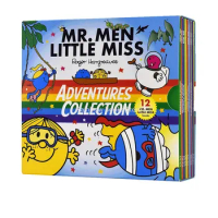 12 Books Box Set Mr. Men &amp; Little Miss Adventures Collection by Roger Hargreaves Kids Children Reading