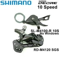 Shimano Deore M4100 1x10 Speed Groupset SL-M4100 Shifter Lever RD-M5120 RD-M4120 Rear Derailleur 10v MTB Bike Derailleur