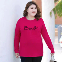 150KG XL-8XL Plus fat plus size fat T-shirt Women's T-shirt Mother Wear Casual T-shirt Top