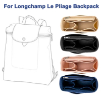 Felt Bag Organizer Inner Liner Pocket DIY Upgrade Accessories For Longchamp Le Pliage Backpack Fixed Shape Bags Support Dividers