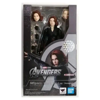 Original BANDAI S.H.Figuarts Black Widow Avengers In Stock Anime Action Collection Figures Model Toys