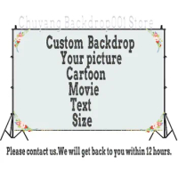Customize Backdrops Personalized Background Cartoon Design Your Kids Photo Name Age On Background Text Changed Print Photo Vinyl