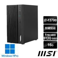 msi微星 PRO DP180 13-031TW 桌上型電腦 (i7-13700/16G/512G SSD+1T HDD/Win11Pro)