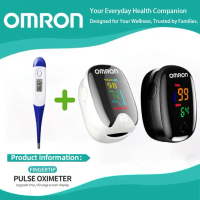 COD OMRON เครื่องวัดออกซิเจนปลายนิ้ว พกพาสะดวก วัดค่า SpO2 และชีพจร เหมาะสำหรับใช้ในบ้านและโรงพยาบาล