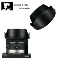 EW65C Bayonet Reversible Camera Lens Hood For Canon RF 16mm f/2.8 STM on EOS R RP R8 R7 R10 R50 R3 R5 R6 Mark II Replaces EW-65C