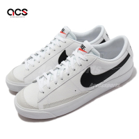 Nike 休閒鞋 Blazer Low 77 GS 女鞋 海外限定 經典款 皮革 舒適 大童穿搭 白 黑 DA4074-101