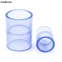 Big Size I.D75-160mm Transparent PVC Pipe Straight Connector Garden Home Aquarium Fish Tank Water Pipe Fittings Adapter