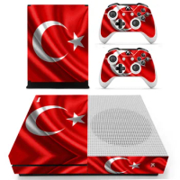 Turkey National Flag Skin Sticker Decal For Microsoft Xbox One S Console and 2 Controllers For Xbox One S Skin Sticker Vinyl