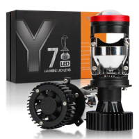 Y7D Automotive LED Headlights H4 Mini Projector Lens Y6DY8Y912V24V Motorcycle Automotive LED Bulb