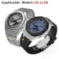 New GM-2100 Stainless Steel Case Strap for GM-2100 Replacement Accessory Set Minimalist Design for D