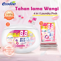 Ecodoo 【Buy 1 Get 1】laundry tahan lama Laundry pods Deterjen Pakaian yang Baru  Ditingkatkan parfum 