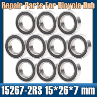 15267-2RS Ball Bearing ABEC-5 15*26*7 mm Chrome Steel Rubber Sealed 15267RS Bicycle Bearings Smoothly for Rear Hub