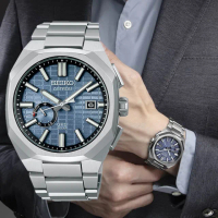 【SEIKO 精工】ASTRON GPS 廣告款八角鬥士3X62鈦金屬男錶-藍x銀/41.2mm 雙12限定(SSJ013J1/3X62-0AA0B)