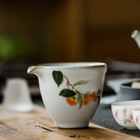 陶瓷汝窯公道杯茶濾套裝茶水分離茶海功夫茶具茶漏器家用分茶器