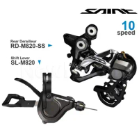 SHIMANO SAINT M820 10v Groupset with Shifter Shift Lever and Rear Derailleur SHIMANO SHADOW RD+10-speed Original parts