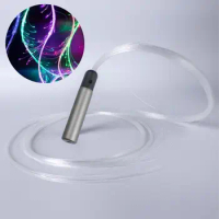 New LED Fiber Optic Whip Light 360° Swivel Fiber Optic Whip Multicolor Rechargeable Glowing Whip Sparkle Flow Disco Dance Whips