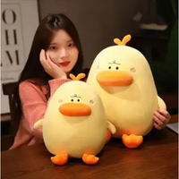 DUCK Stuffed Round Soft Duck with Sexy Lips Plush Toys Easy to Cuddle Dolls Cute Plushie Pillow Cush