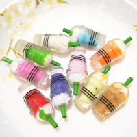 10PCS Slime Charms Mini Ice Cream Cup Resin Plasticine Slime Accessories Beads Making Supplies For DIY Scrapbooking Crafts