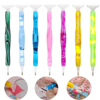 5D Plastic Resin Diamond Painting Pen Cross Stitch Point Drill Pen Embroidery Resin Pen DIY Crafts Nail Art Sewing Accessories